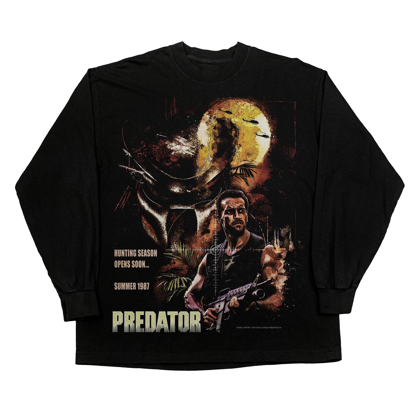 Predator Movie (1987) Longsleeve