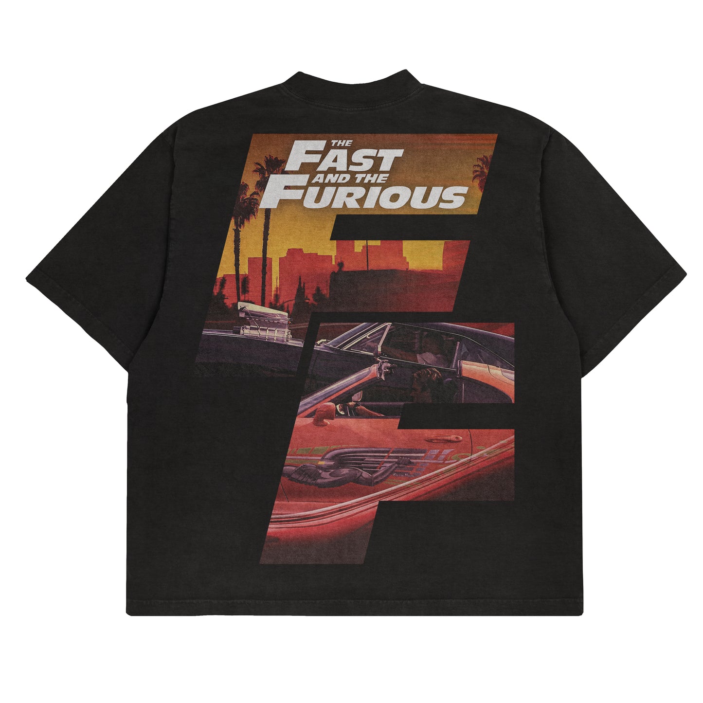 the Fast and the Furious (2001) F & B Print -  Tee