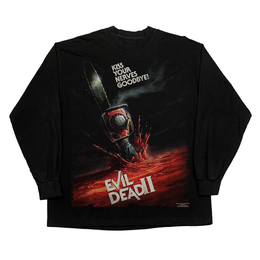 Evil Dead II "Kiss your Nerves Goodbye" Longsleeve