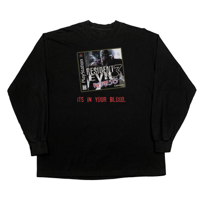 Resident Evil 3: Nemesis "its in your blood" F&B print Longsleeve