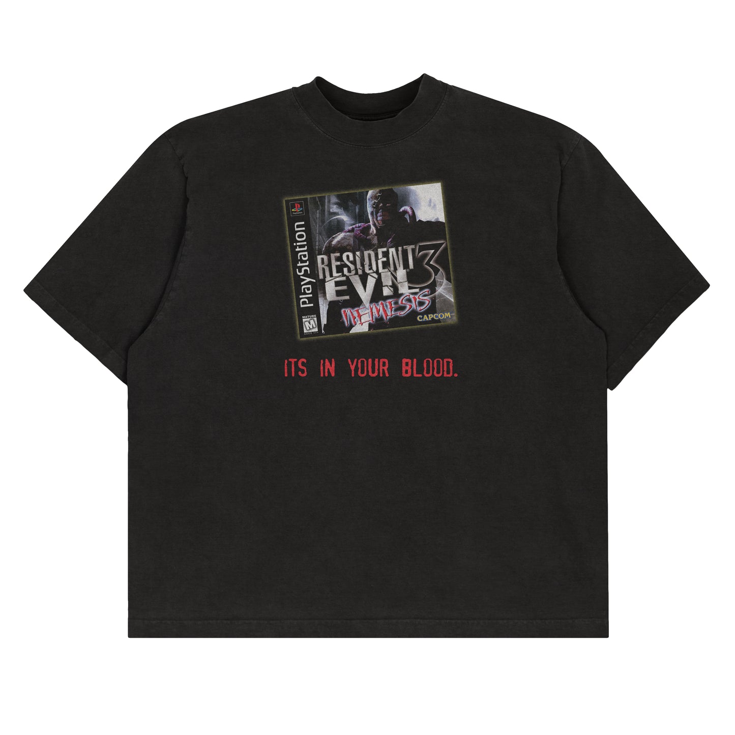 Resident Evil 3: Nemesis "its in your blood" F&B print - Tee