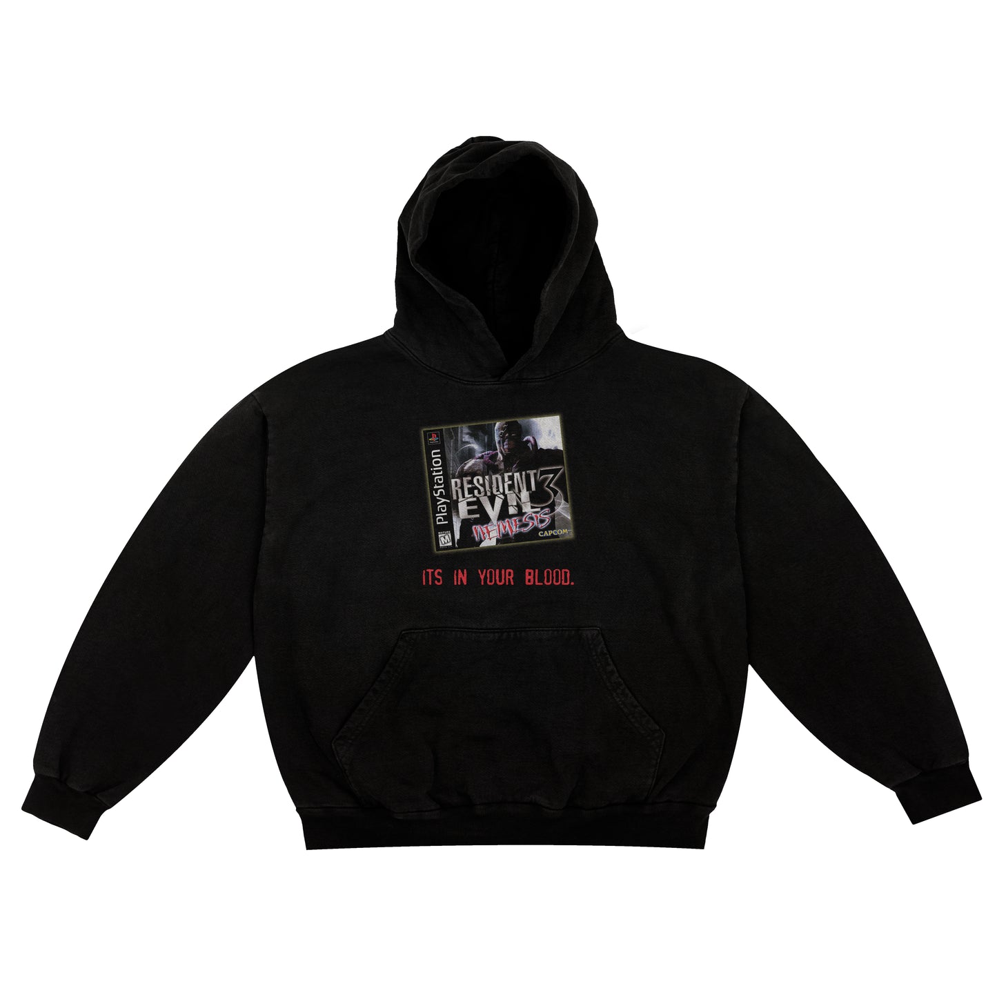 Resident Evil 3: Nemesis "its in your blood" F&B print - Hoodie