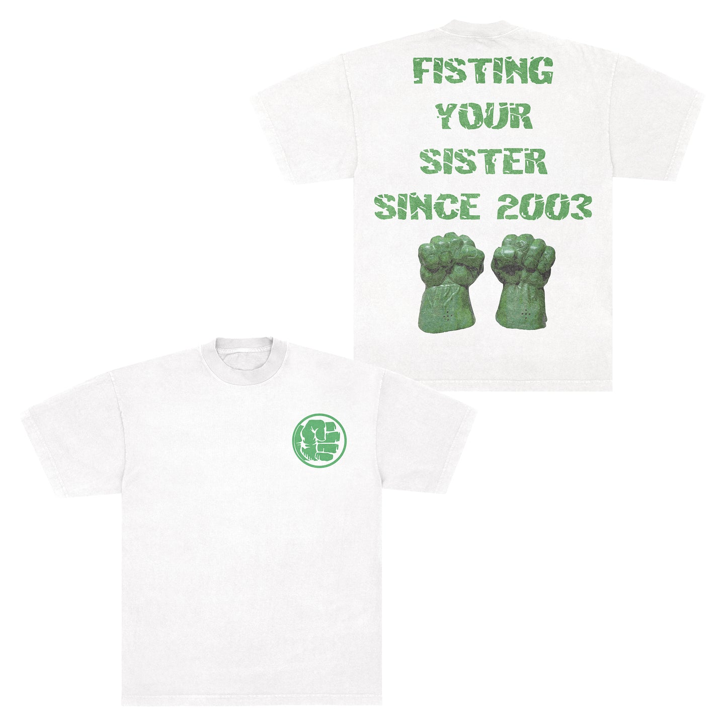 Hulk "Sister Fister" 2003 F&B print LAA1801 White *Limited*