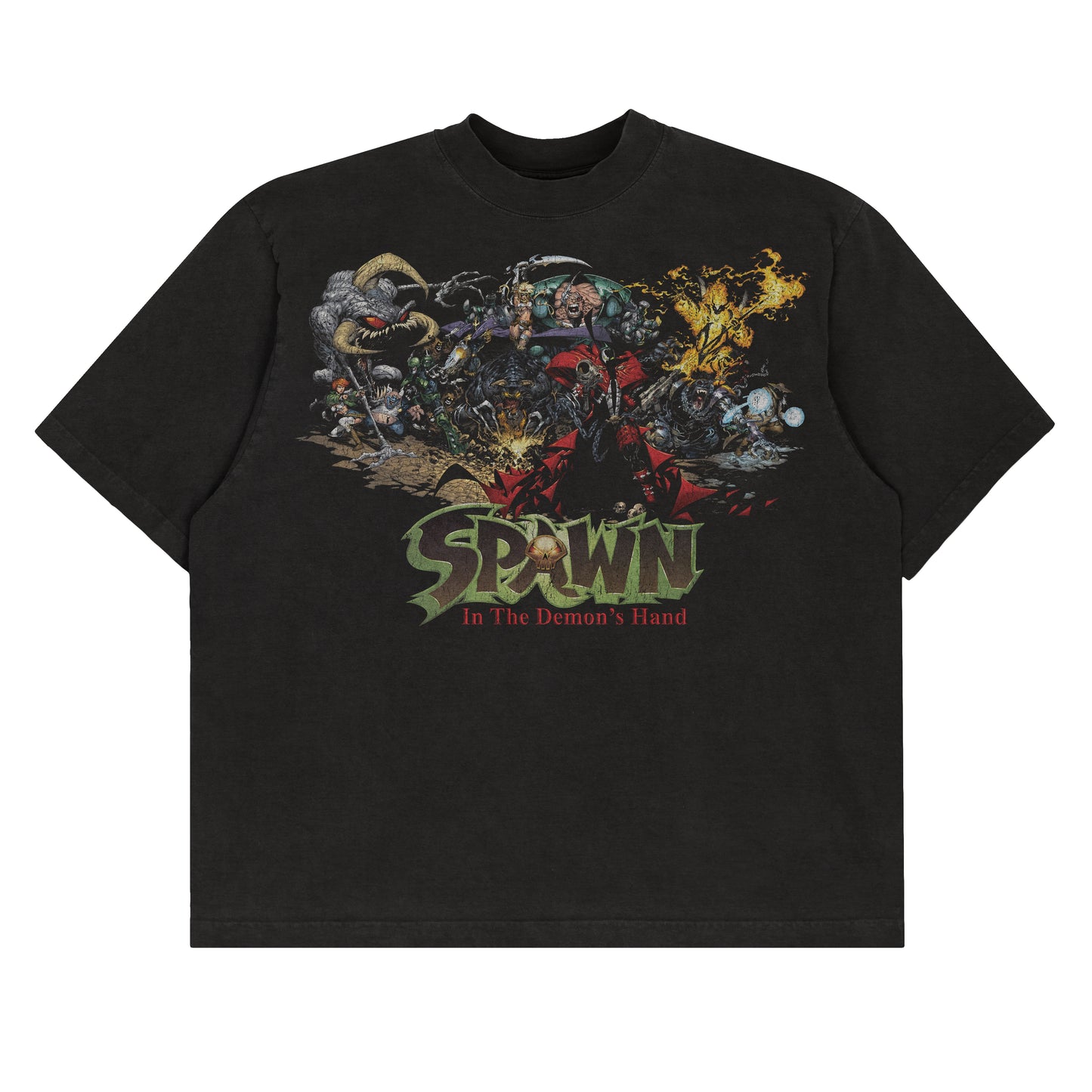 Spawn In The Demon's Hand F & B Print -  Tee